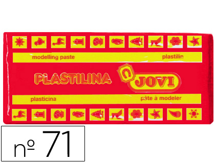 Barra 150g. plastilina Jovi 71 rojo